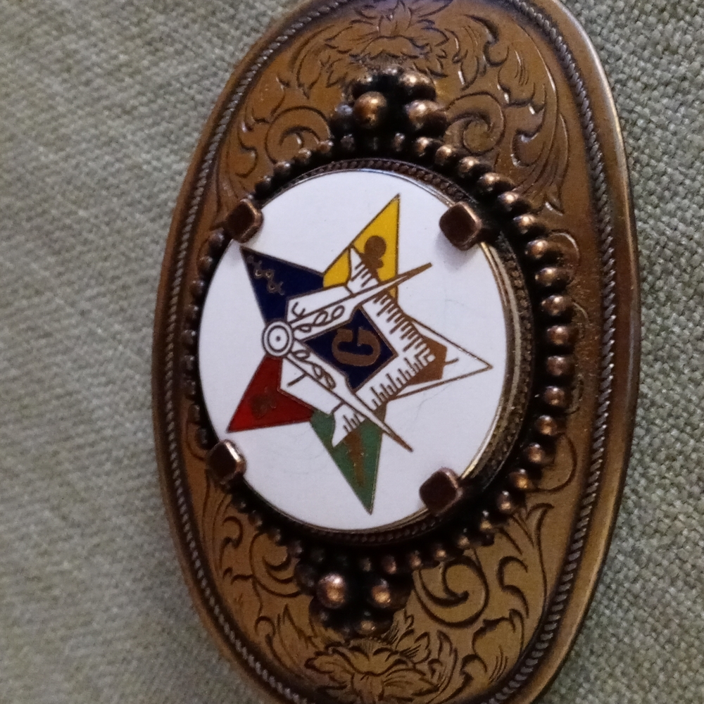 Vintage Masonic Freemason Belt Buckle